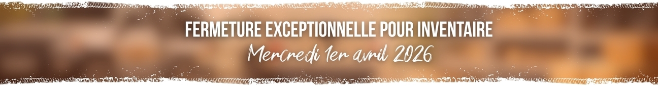 Fermeture exceptionnelle pour inventaire 01.04.2026