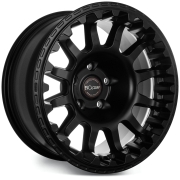 JANTE ALUMINIUM RENFORCEE ATLAS NK NOIR MAT 8x17" ET 30 POUR JEEP WRANGLER JL / JT