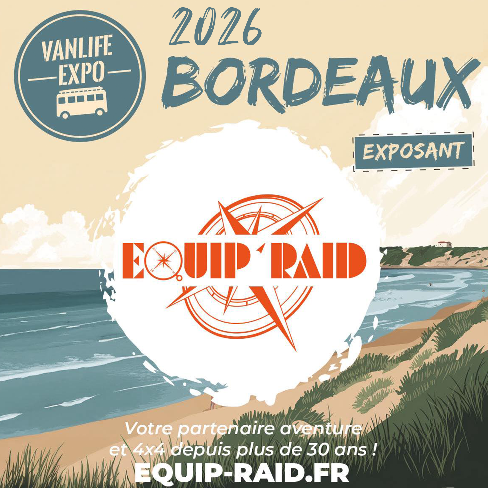 Affiche vanlife expo Bordeaux