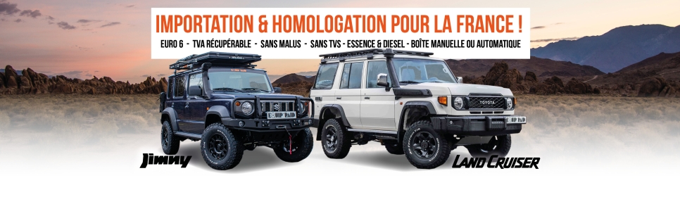 Suzuki Jimny et Toyota Land Cruiser serie 7