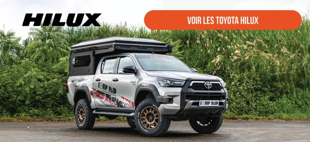 Préparation 4x4 de toyota Hilux par Equip'Raid