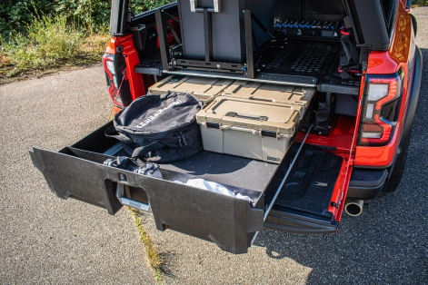 Tiroir Decked monté sur Ford Ranger Raptor