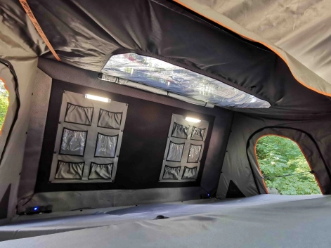 Intérieur de la tente du Modcap Family