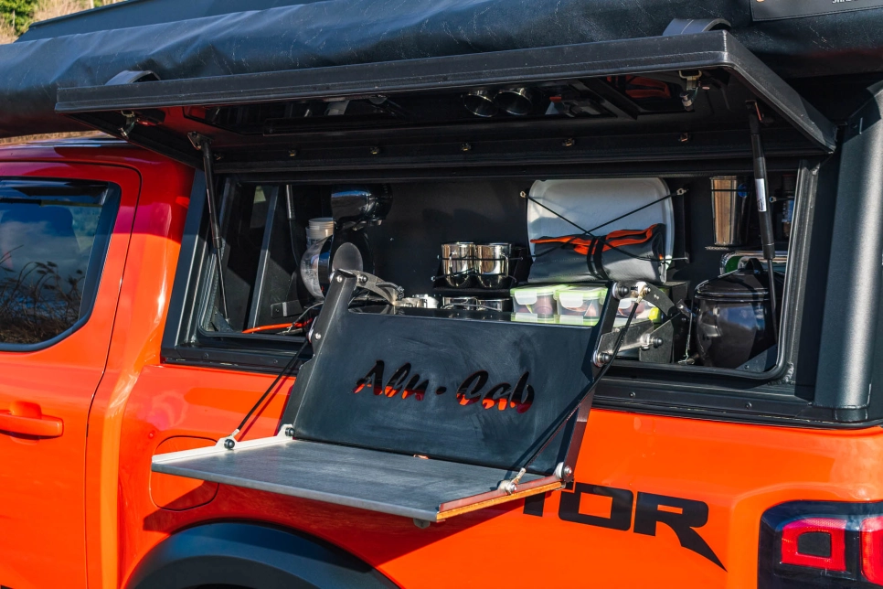 Coffre cuisine latéral pour hardtop alu-cab contour next generation