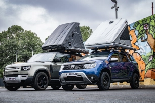 Tente de toit vendue chez Equip'Raid et installée sur un dacia Duster II