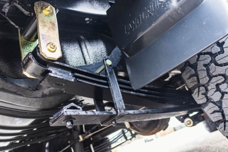 Toyota Land Cruiser 76 préparé par Equip’Raid avec suspension Terrain Tamer lames