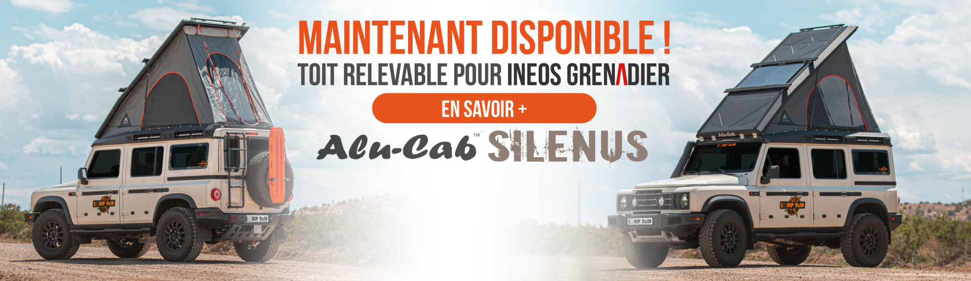 Silenus, toit relevable pour ineos grenadier est maintenant disponible