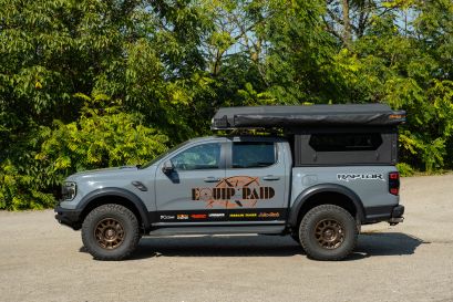 Modcap Alu-cab sur Ford Ranger Raptor 2023 equip'raid Alsace