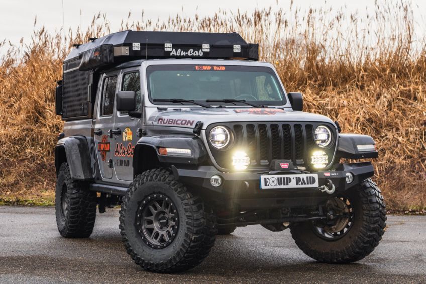 préparation 4x4 Jeep Gladiator Rubicon équipement 4x4 Equip'raid Alu-Cab Canopy camper 