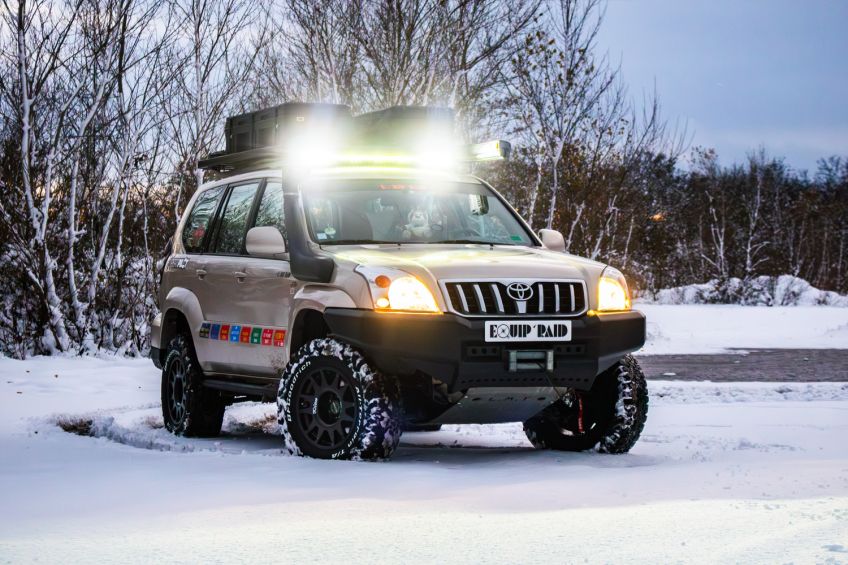 Toyota land cruiser kdj 120 préparation 4x4 tout terrain Alsace