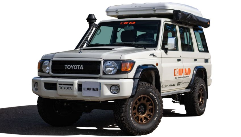 Toyota landcruiser vdj76 préparé par Equip'Raid