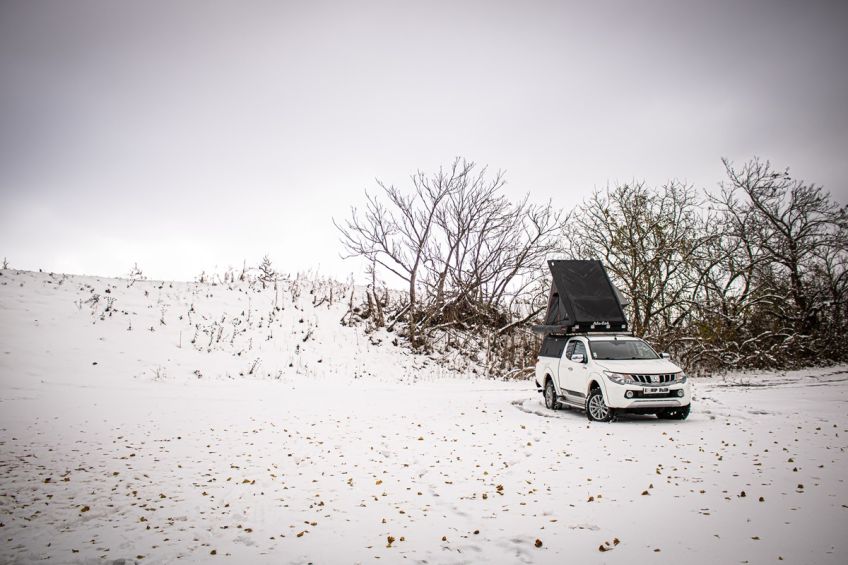 Mitsubishi L200 préparation 4x4 tout-terrain par Equip'Raid Alu-Cab Mulhouse neige