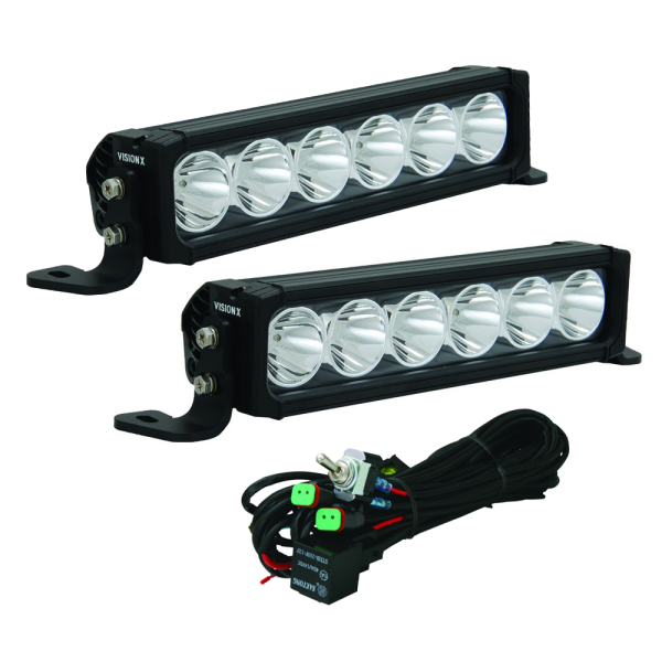 KIT 2 BARRES LED VISION-X XPR-H6E (VEILLEUSE INTEGREE) ET FAISCEAU DUAL