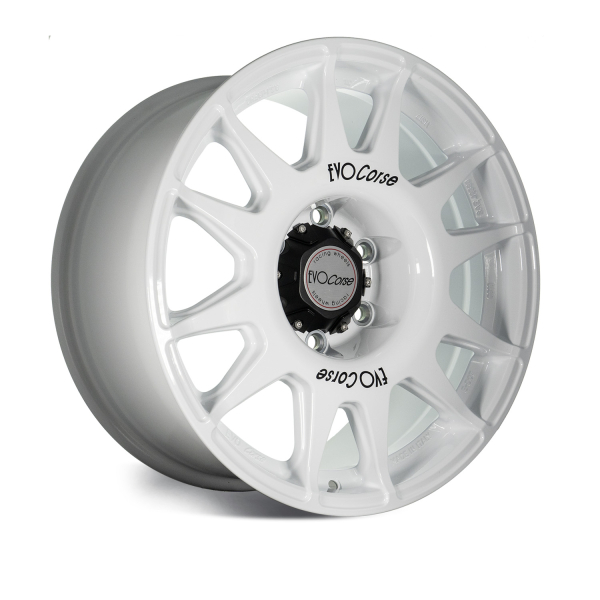 JANTE ALUMINIUM RENFORCE RAID EVO CORSE DAKAR ZERO 8.5x18&quot; ET 47 BLANC POUR TOYOTA GDJ250 2024+