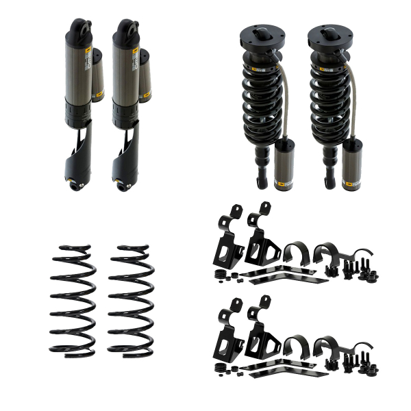 KIT DE SUSPENSION OME BP51 REHAUSSE +40/50MM TARAGE +400KG POUR TOYOTA LAND CRUISER J150 AVEC KDSS